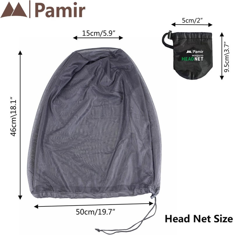Pamir 4pack Mosquito Head Net Mesh, Bug Net for Head, Hats with Netting for Men Women,Insect Shield Face Mask Cover for Camping, Hiking, Fishing, Gardening - Image 2